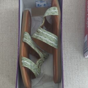 Elegant Green Strappy Sandals